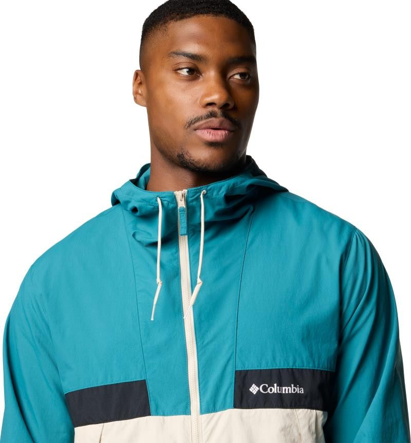 Spire Valley Hooded Windbreaker - Mens - river blue / dark stone / black 1