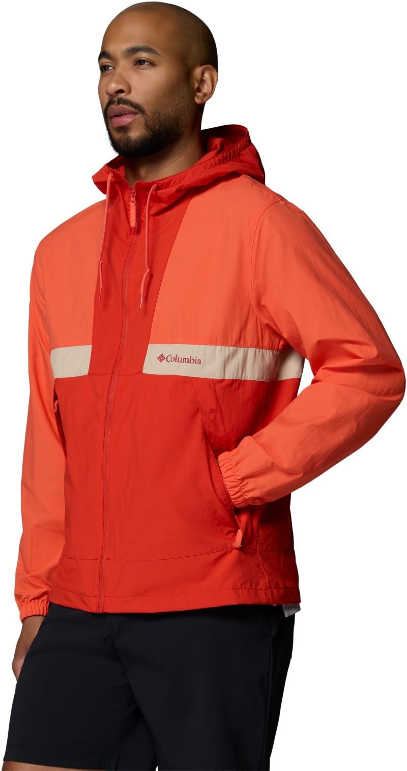 Spire Valley Hooded Windbreaker - Mens - zing / super sonic / ancient fossil 1