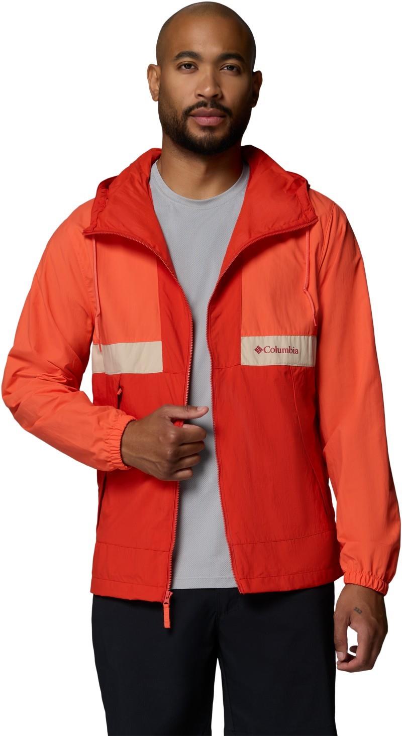 Spire Valley Hooded Windbreaker - Mens - zing / super sonic / ancient fossil 1