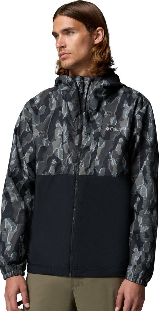 Spire Valley Novelty Windbreaker - Mens - black treebark / black 1