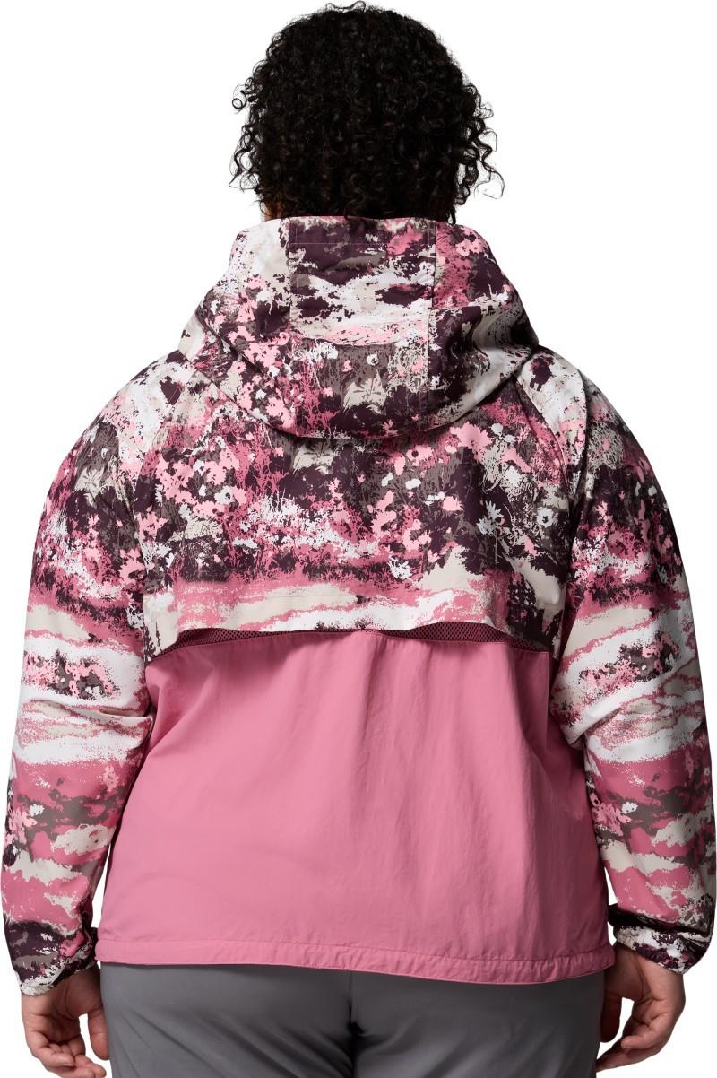 Spire Valley Printed Windbreaker, Extended - Womens - rosette fieldaze print / rosette 1