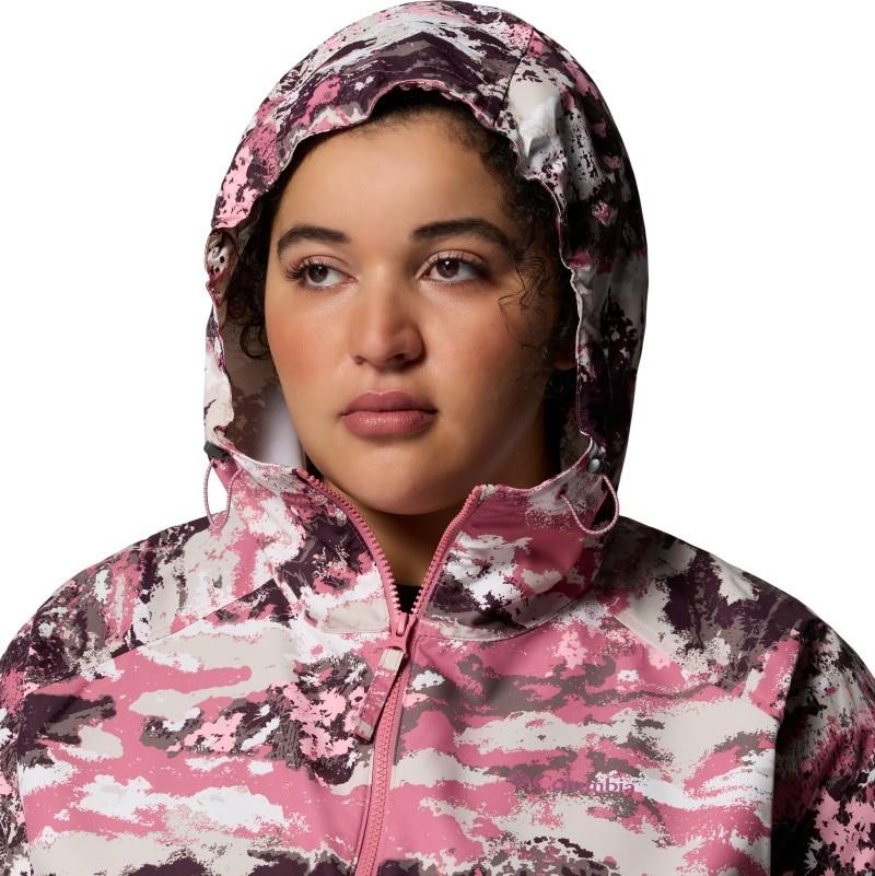 Spire Valley Printed Windbreaker, Extended - Womens - rosette fieldaze print / rosette 1
