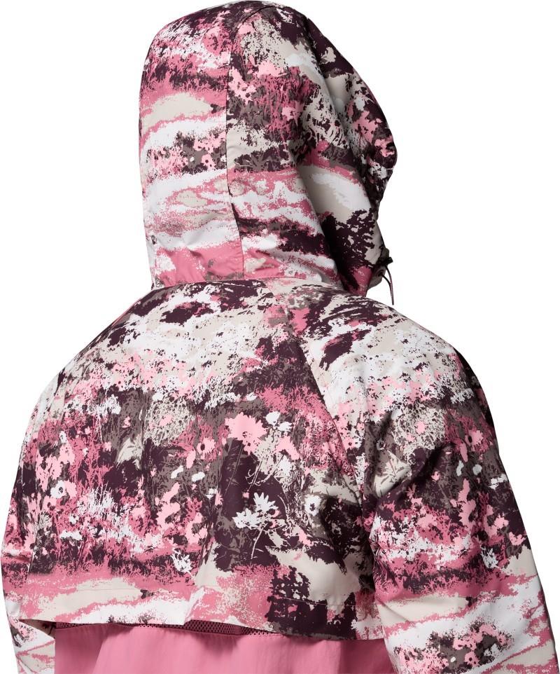 Spire Valley Printed Windbreaker, Extended - Womens - rosette fieldaze print / rosette 1