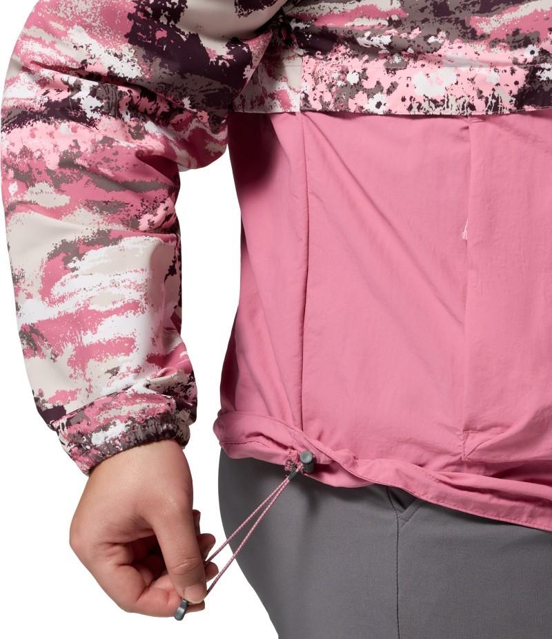Spire Valley Printed Windbreaker, Extended - Womens - rosette fieldaze print / rosette 1