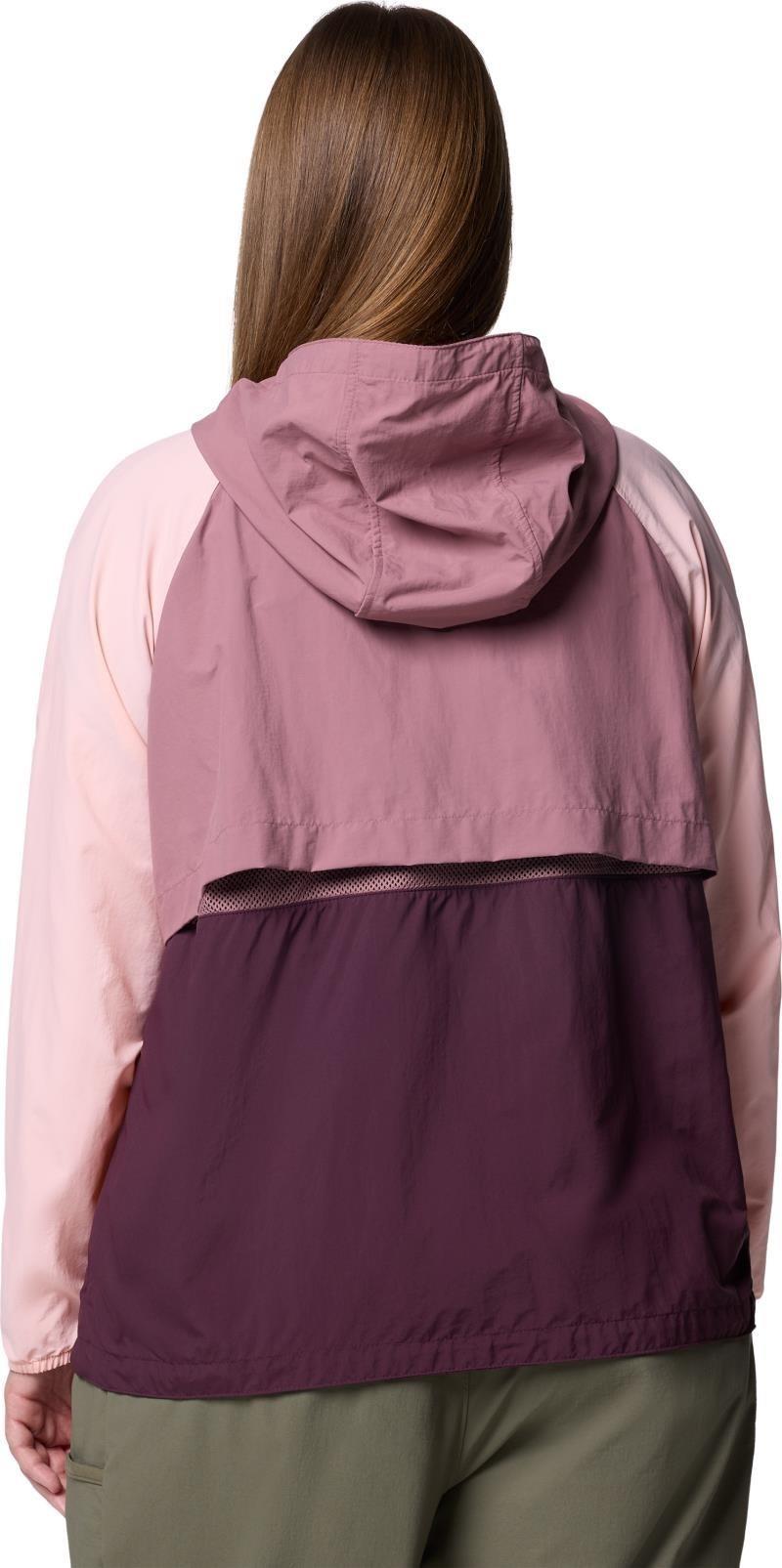 Spire Valley Windbreaker, Extended - Womens - moonvista / fig / pink sand 1
