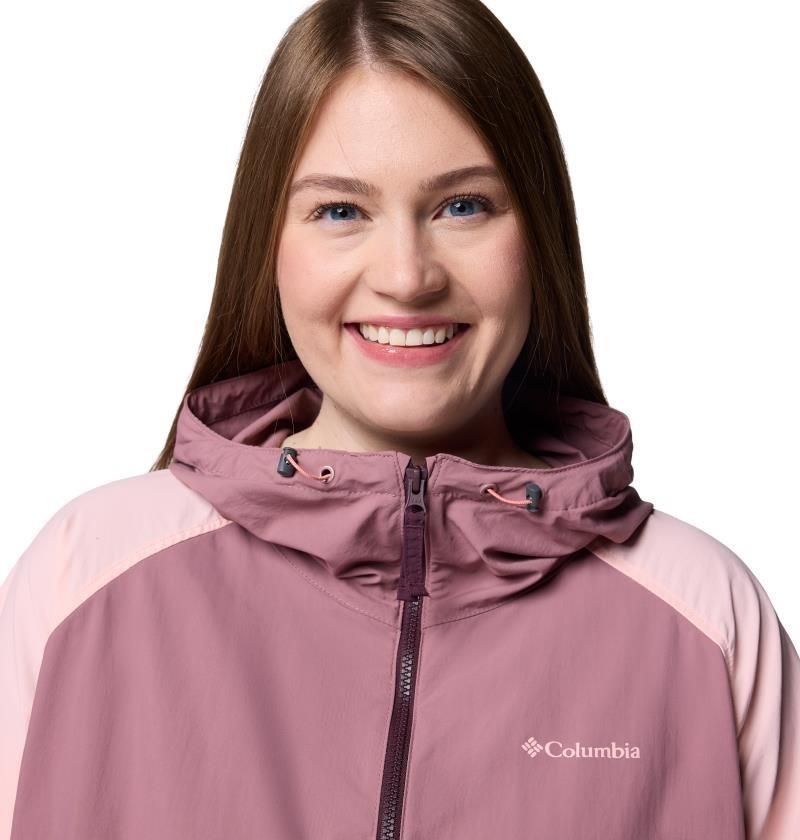 Spire Valley Windbreaker, Extended - Womens - moonvista / fig / pink sand 1