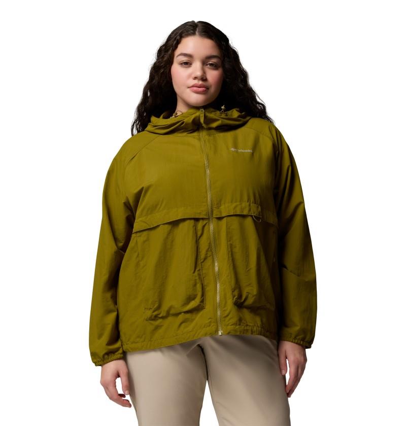 Spire Valley Windbreaker, Extended - Womens - mossy green 1