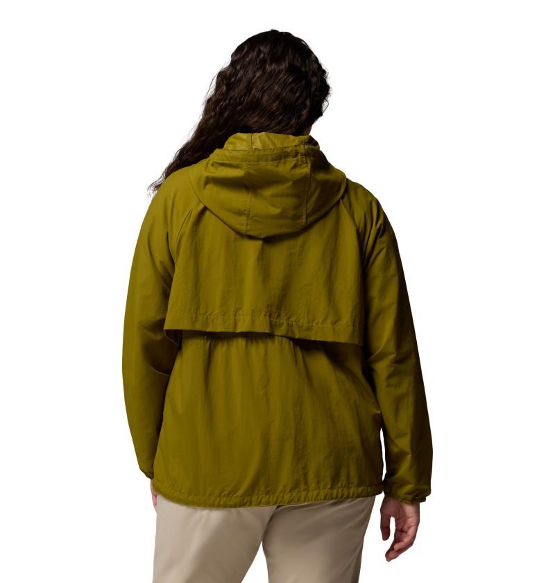 Spire Valley Windbreaker, Extended - Womens - mossy green 1