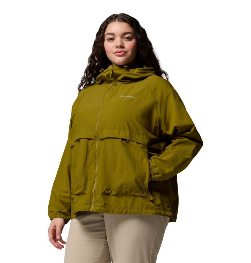 Spire Valley Windbreaker, Extended - Womens - mossy green 1