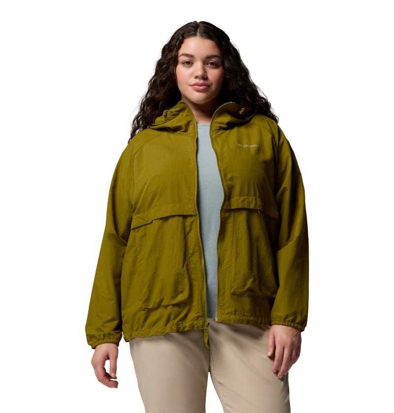 Spire Valley Windbreaker, Extended - Womens - mossy green 1