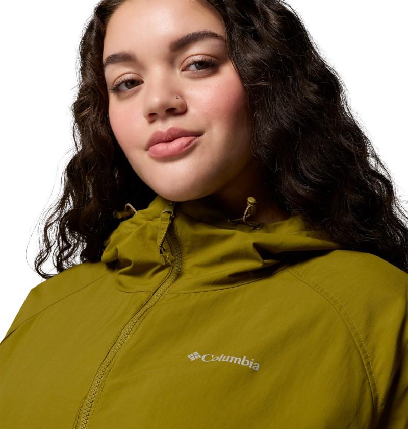 Spire Valley Windbreaker, Extended - Womens - mossy green 1