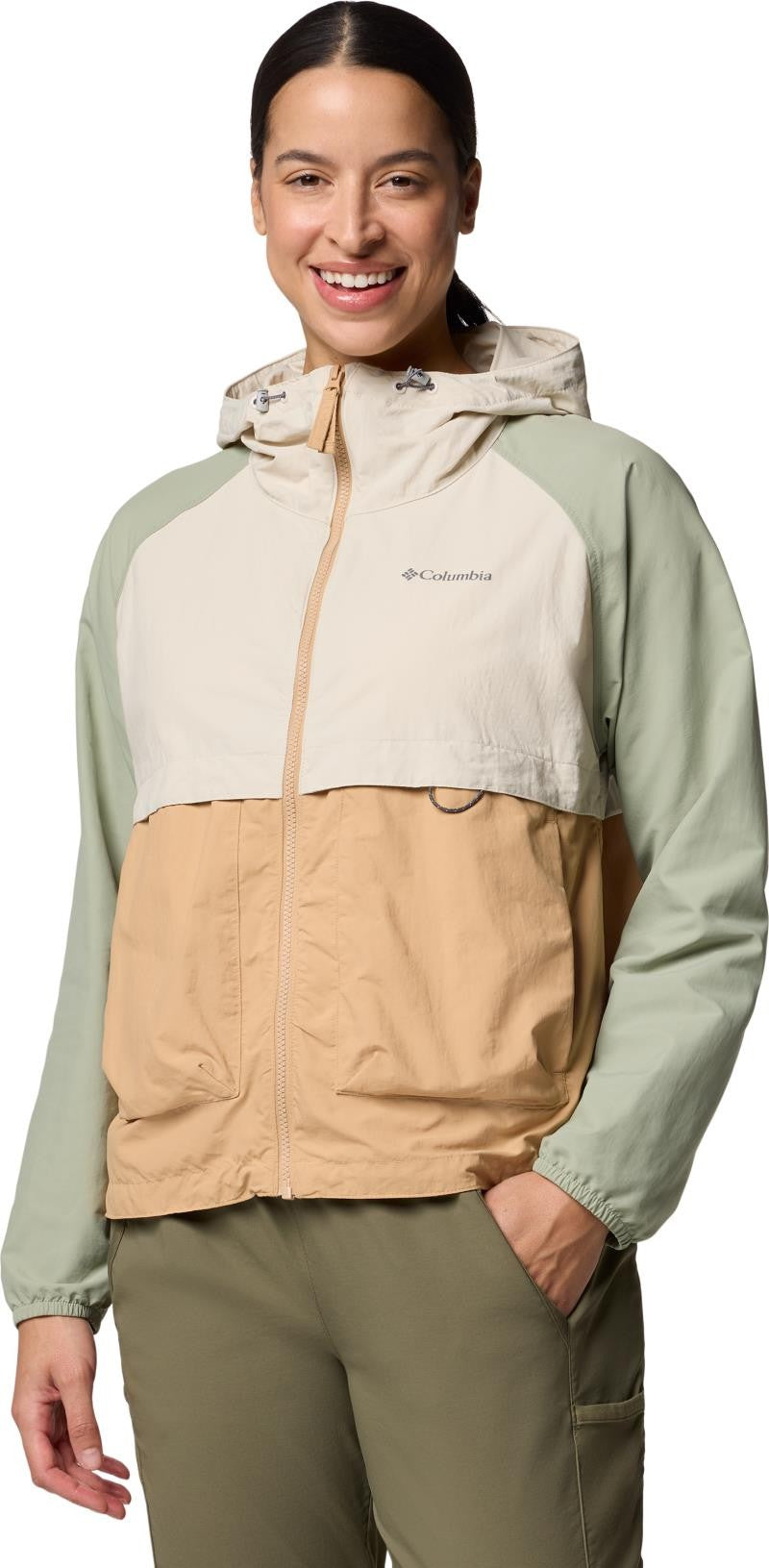 Spire Valley Windbreaker - Womens - canoe / dark stone / safari 1