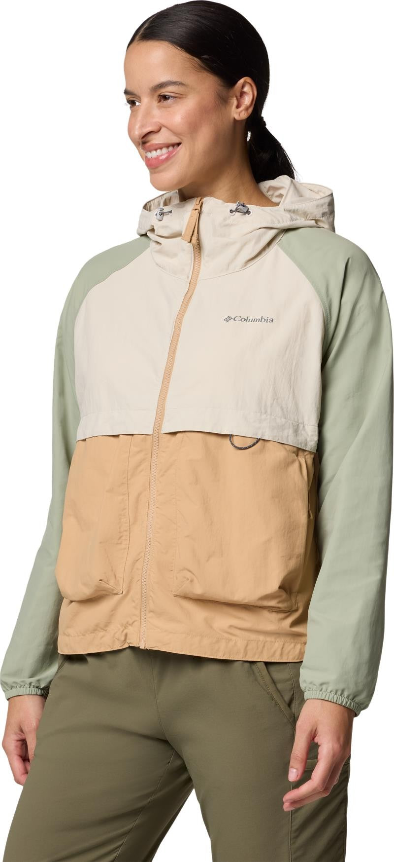 Spire Valley Windbreaker - Womens - canoe / dark stone / safari 1
