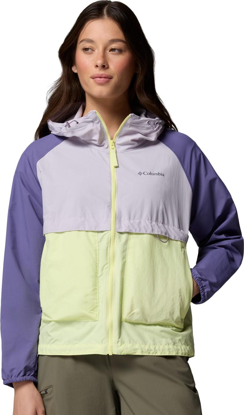 Spire Valley Windbreaker - Womens - citron haze / lavender pearl / stormwatch 1