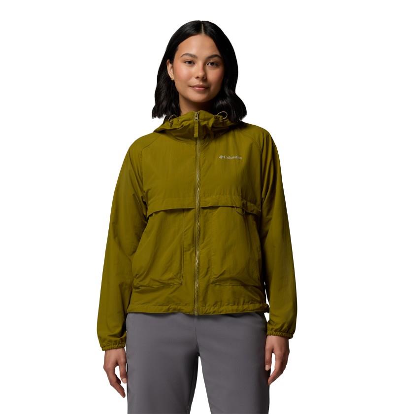 Spire Valley Windbreaker - Womens - mossy green 1