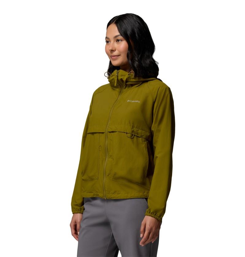 Spire Valley Windbreaker - Womens - mossy green 1