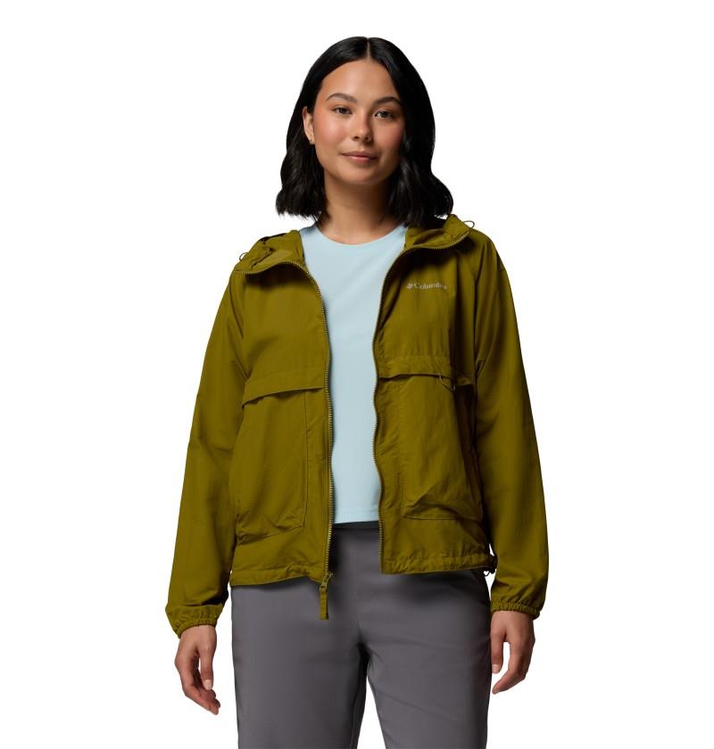 Spire Valley Windbreaker - Womens - mossy green 1