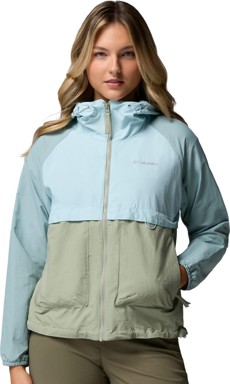 Spire Valley Windbreaker - Womens - safari / marine light / crushed blue 1