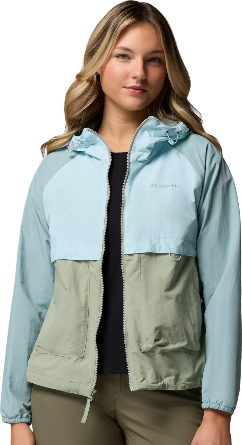 Spire Valley Windbreaker - Womens - safari / marine light / crushed blue 1
