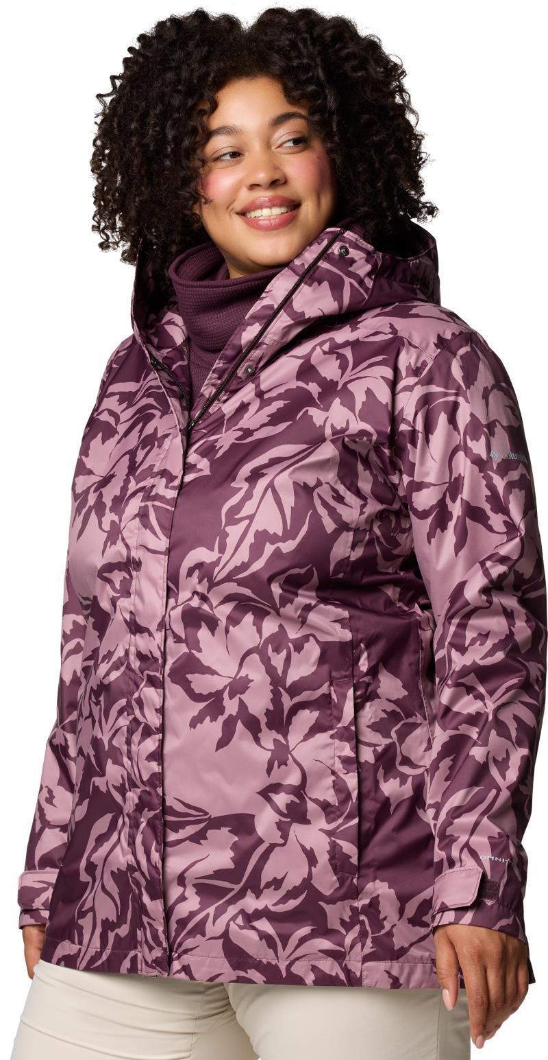 Splash A Little III Printed Jacket, Extended - Womens - Moonvista Leafall Print 2