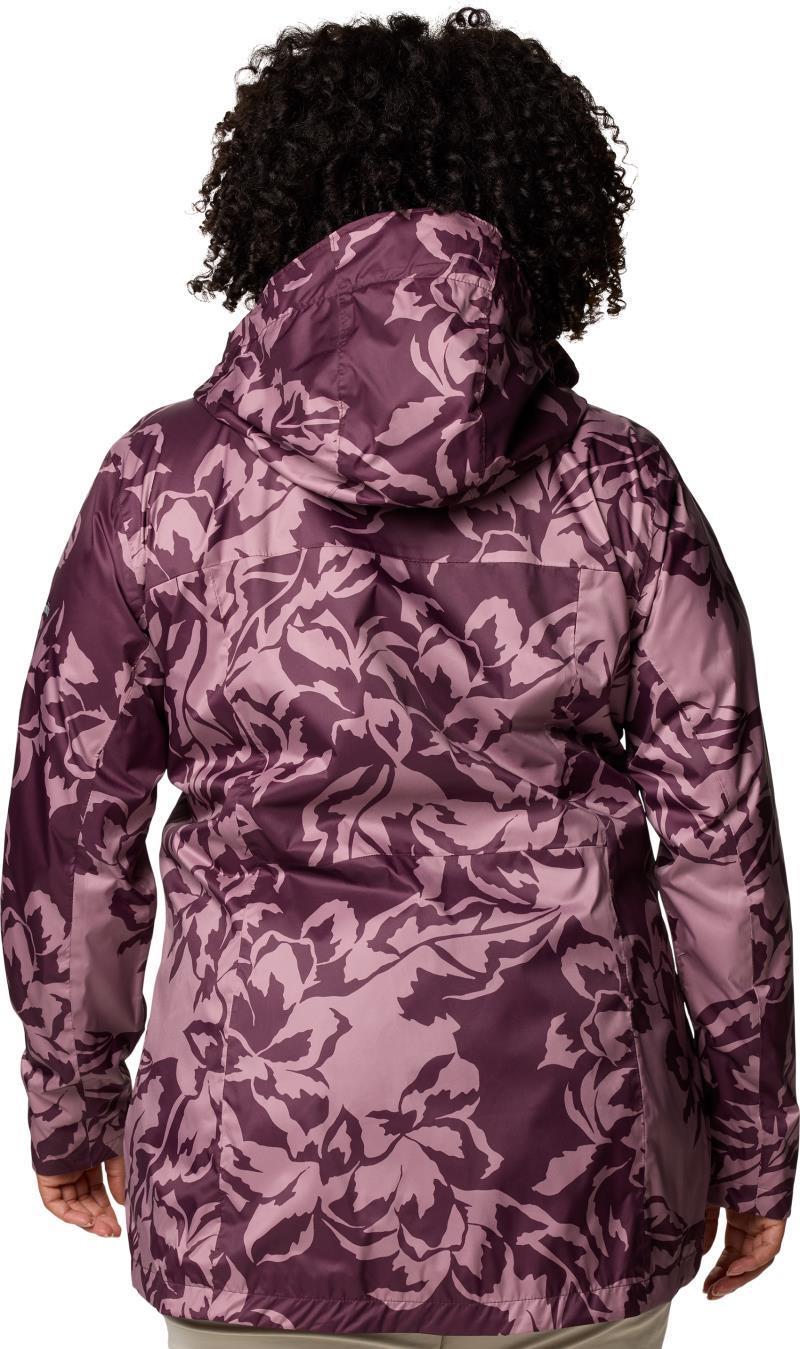 Splash A Little III Printed Jacket, Extended - Womens - Moonvista Leafall Print 3