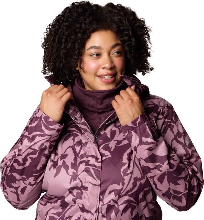 Splash A Little III Printed Jacket, Extended - Womens - Moonvista Leafall Print 5
