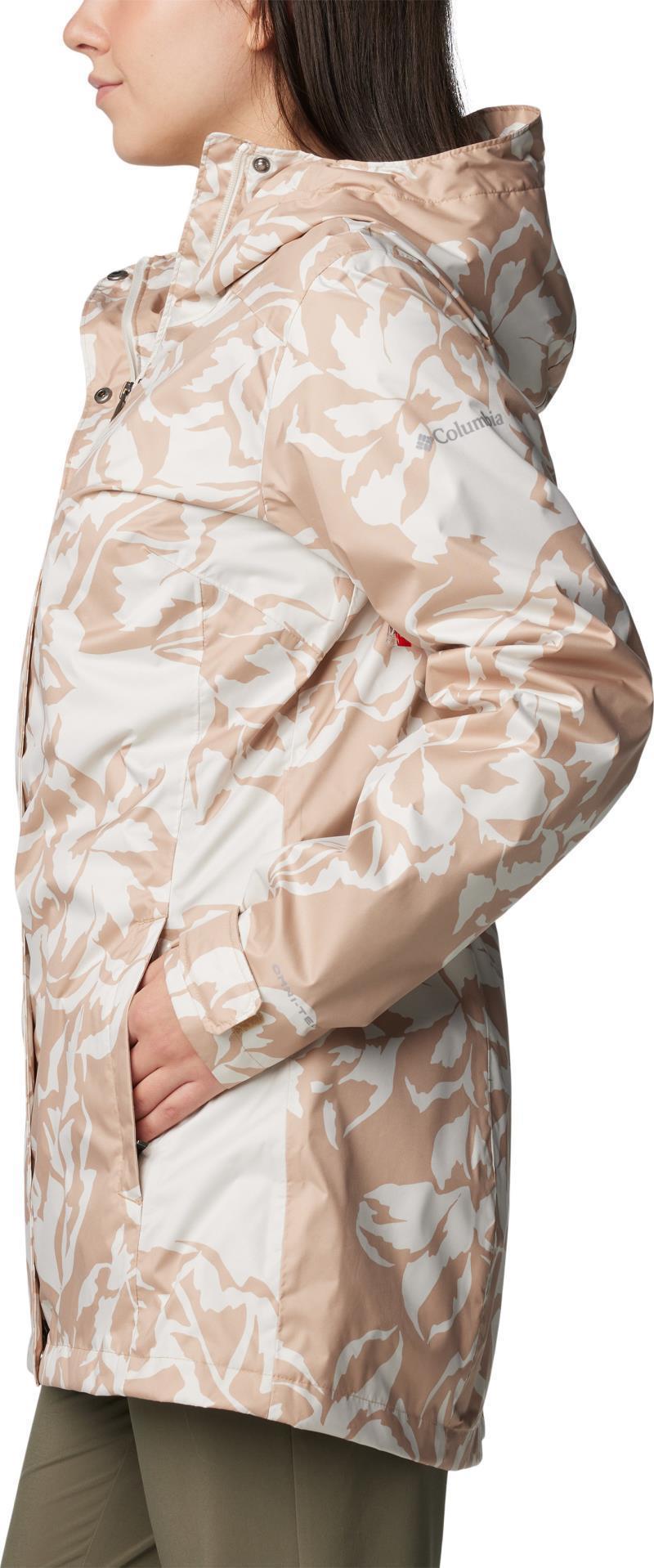 Splash A Little III Printed Jacket - Womens - Canoe Leafall Print 5