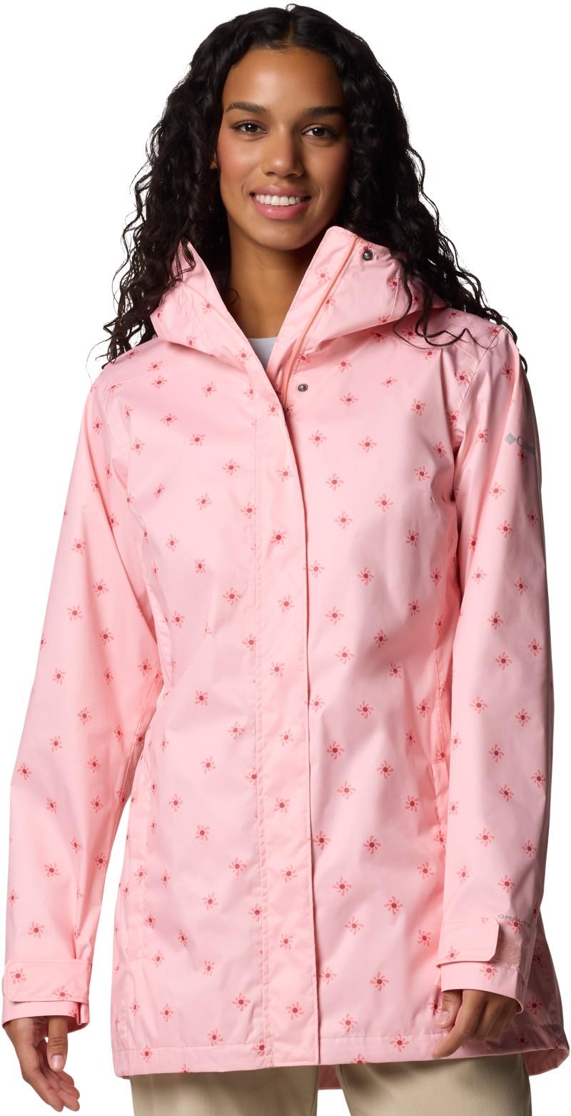 Splash A Little III Printed Jacket - Womens - pink sand sundot print 1