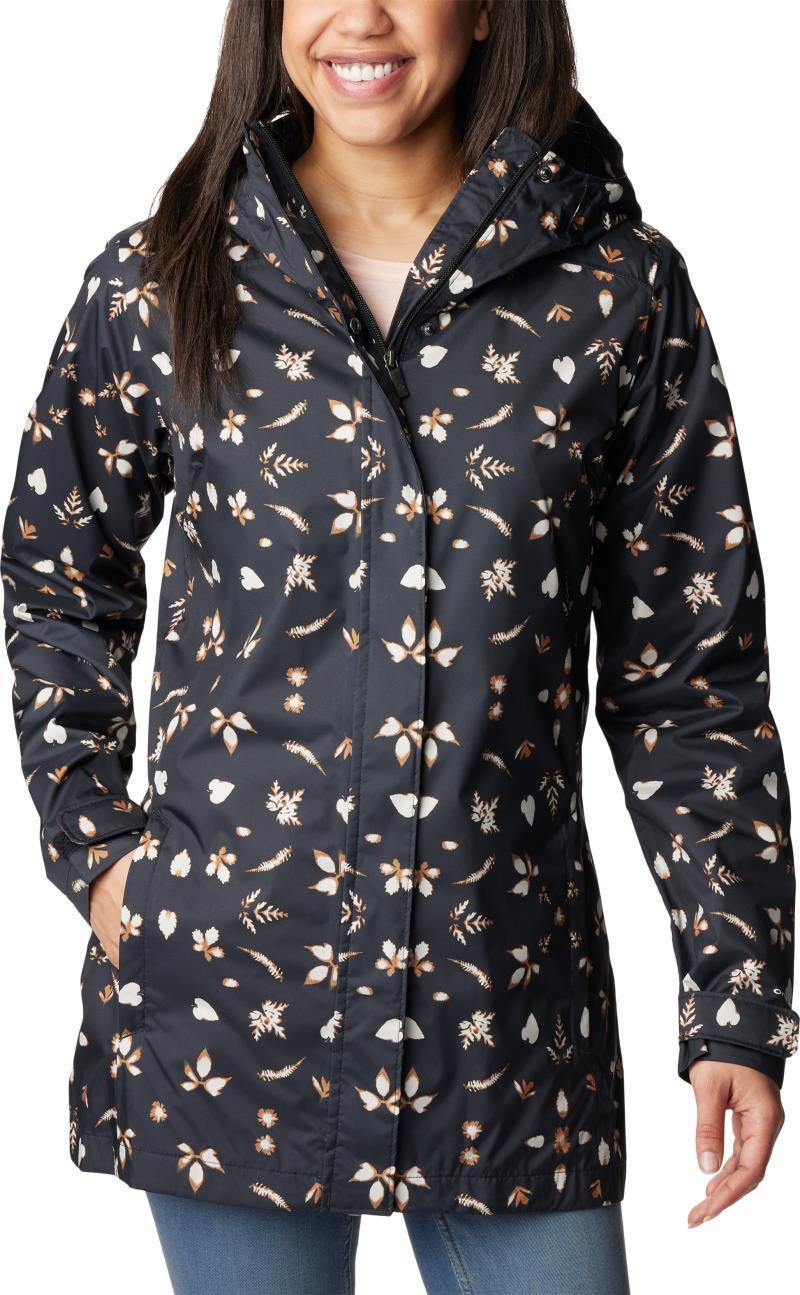 Splash A Little II Jacket - Womens - Black Cyanofrond Print 1