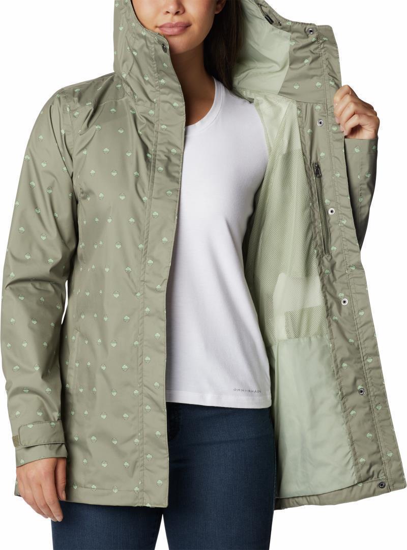Splash A Little II Jacket - Womens - stone green swell dots print 1