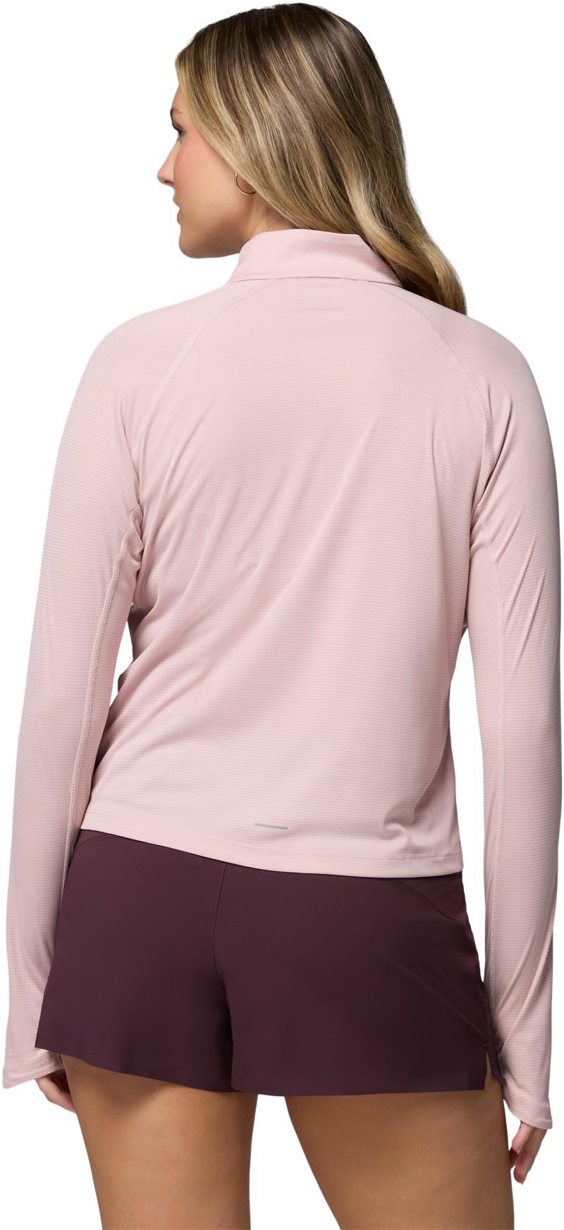 Stealth Spring LS Half-Zip Tee - Womens - mineral pink 1