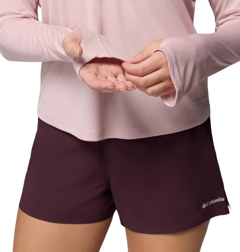 Stealth Spring LS Half-Zip Tee - Womens - mineral pink 1