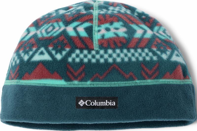 Steens Mountain Beanie - Bright Aqua Checkered Peaks / Night Wave 1
