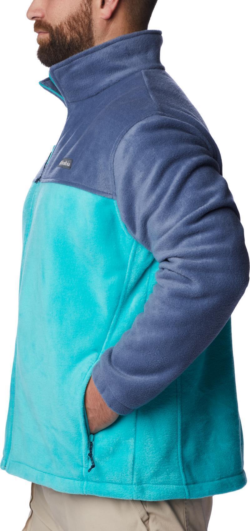 Steens Mountain Full Zip 2.0, Extended - Mens - Dark Mountain / Bright Aqua 4
