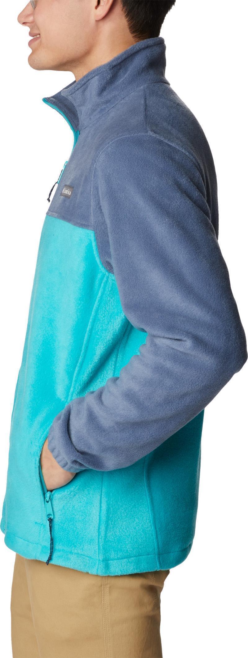 Steens Mountain Full Zip 2.0 - Mens - Dark Mountain / Bright Aqua 2