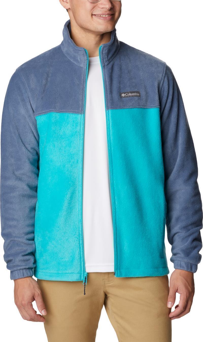 Steens Mountain Full Zip 2.0 - Mens - Dark Mountain / Bright Aqua 3