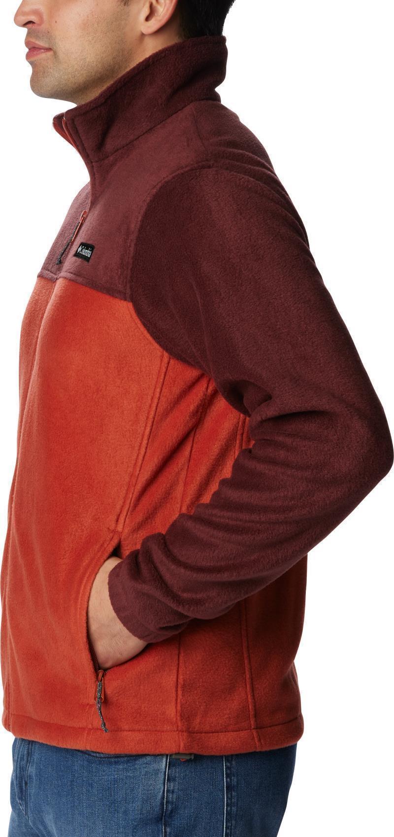 Steens Mountain Full Zip 2.0 - Mens - Elderberry / Warp Red 3