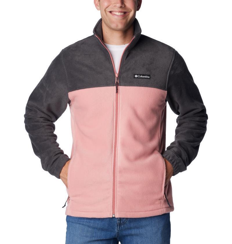 Steens Mountain Full Zip 2.0 - Mens - Shark / Pink Agave 1