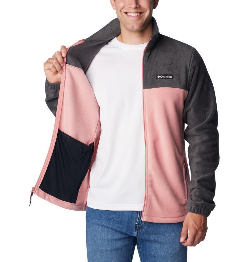 Steens Mountain Full Zip 2.0 - Mens - Shark / Pink Agave 5