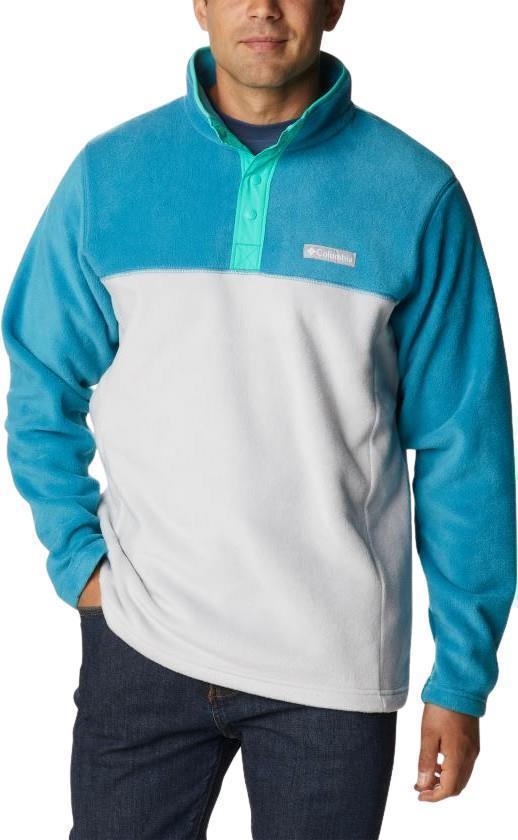 Steens Mountain Half Snap, Tall - Mens - Nimbus Grey / Deep Marine / Electric Turquoise 1