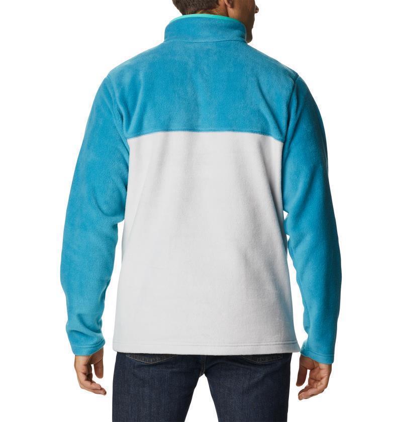 Steens Mountain Half Snap, Tall - Mens - Nimbus Grey / Deep Marine / Electric Turquoise 2
