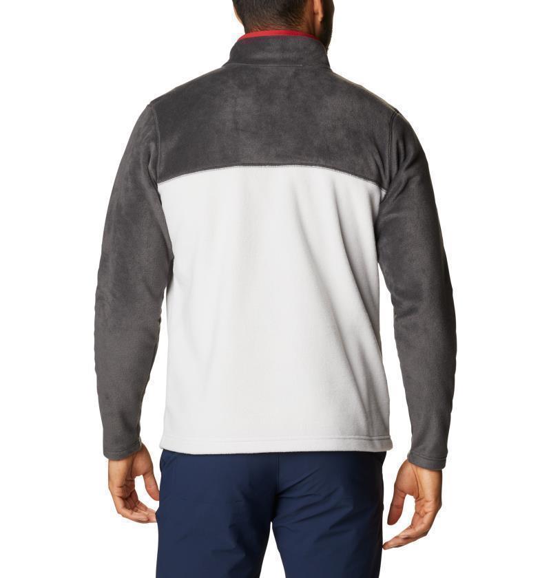 Steens Mountain Half Snap, Tall - Mens - Nimbus Grey / Shark / Mountain Red 2