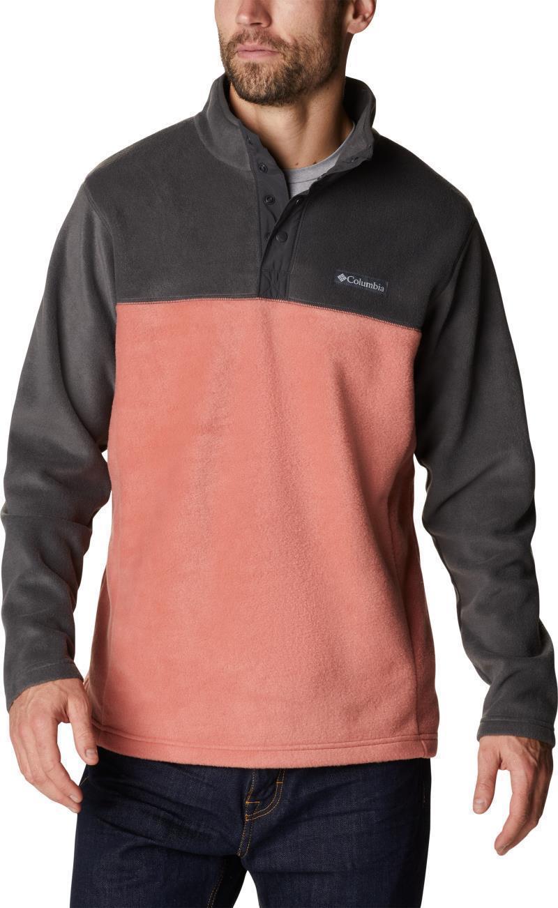 Steens Mountain Half Snap - Mens - Dark Coral / Shark 4