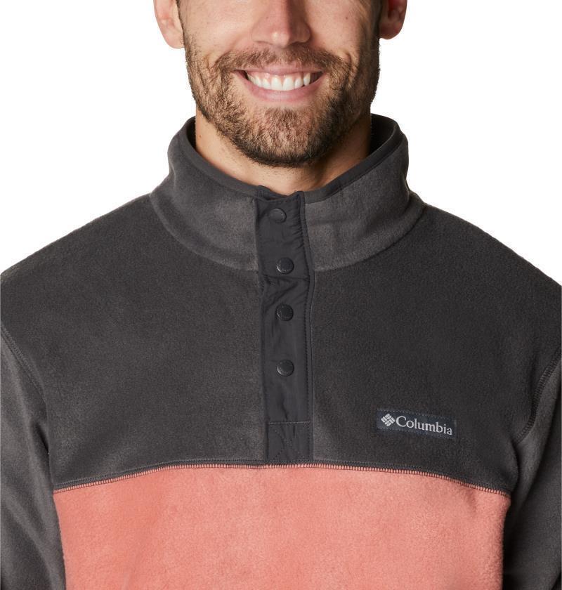 Steens Mountain Half Snap - Mens - Dark Coral / Shark 5