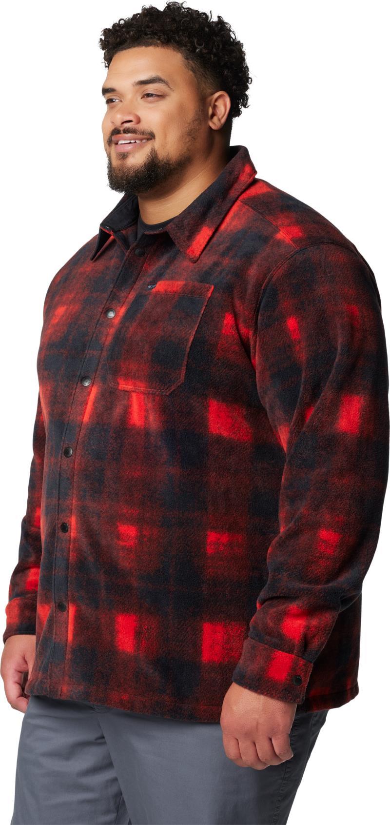 Steens Mountain Printed Shirt Jacket II, Extended - Mens - sail red omblur 1