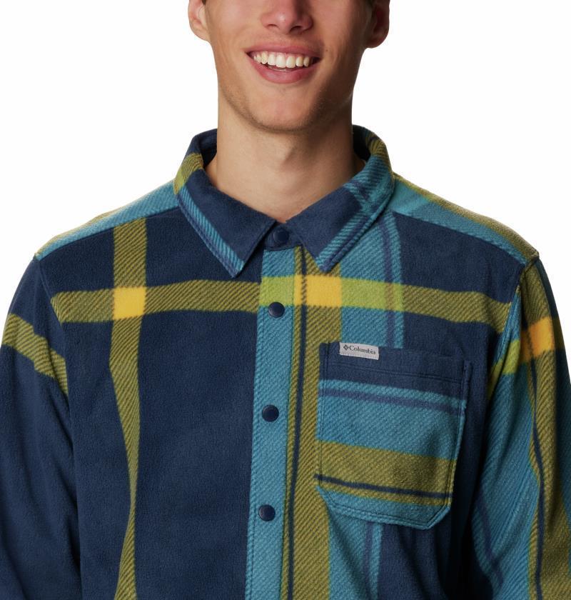 Steens Mountain Printed Shirt Jacket - Mens - Collegiate Navy Super Mega Print 3