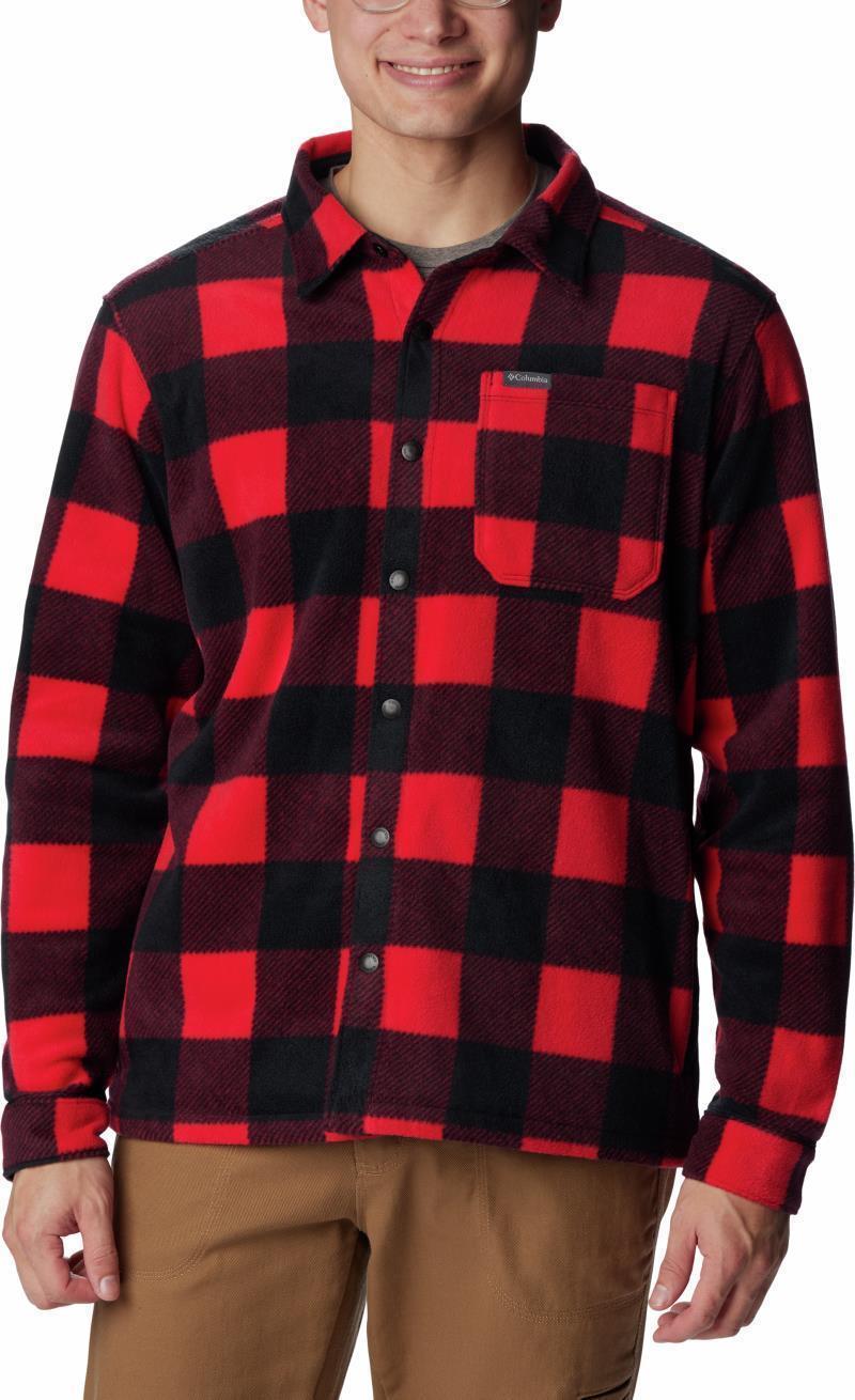 Steens Mountain Printed Shirt Jacket - Mens - Mountain Red Check Print 1