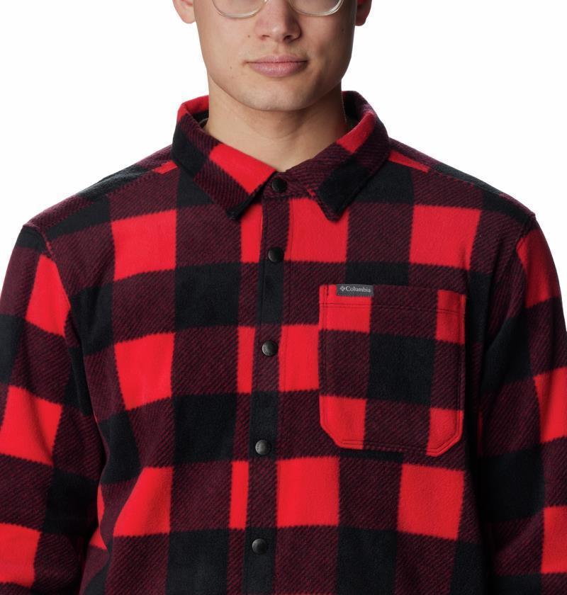 Steens Mountain Printed Shirt Jacket - Mens - Mountain Red Check Print 3