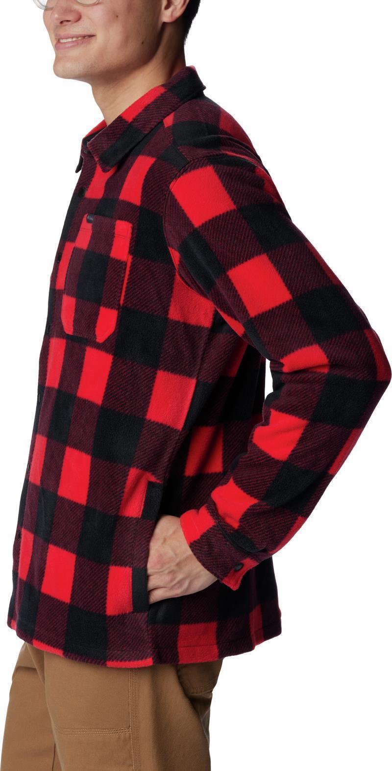 Steens Mountain Printed Shirt Jacket - Mens - Mountain Red Check Print 4