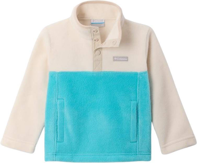 Steens Mtn II 1/4 Snap Fleece Pullover - Toddler - Geyser / Chalk 1